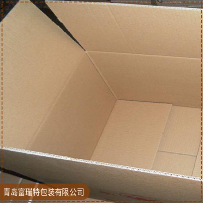 青岛牛皮纸单瓦楞(3层)纸箱